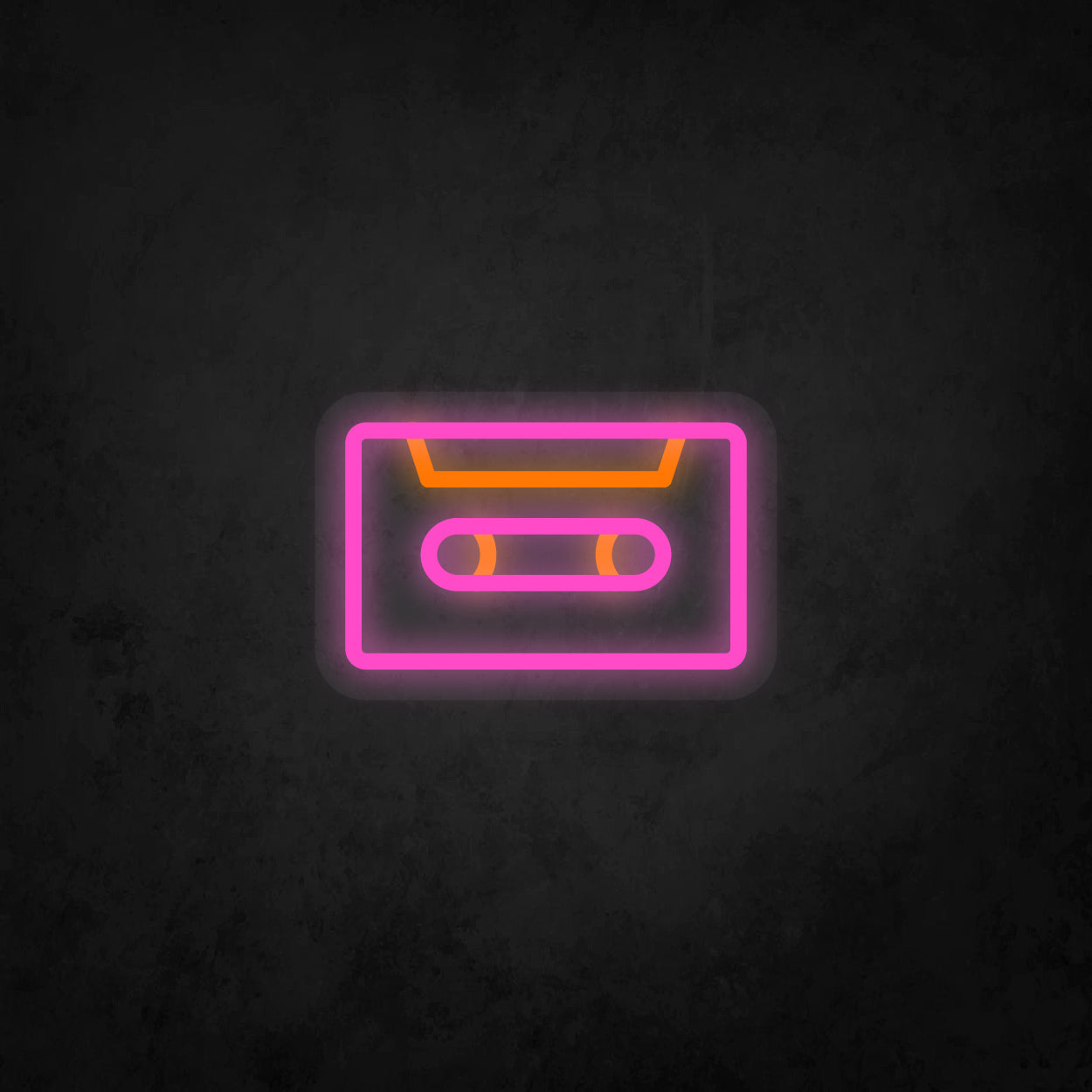 LED Neon Sign - Music Cassette Tape Small
