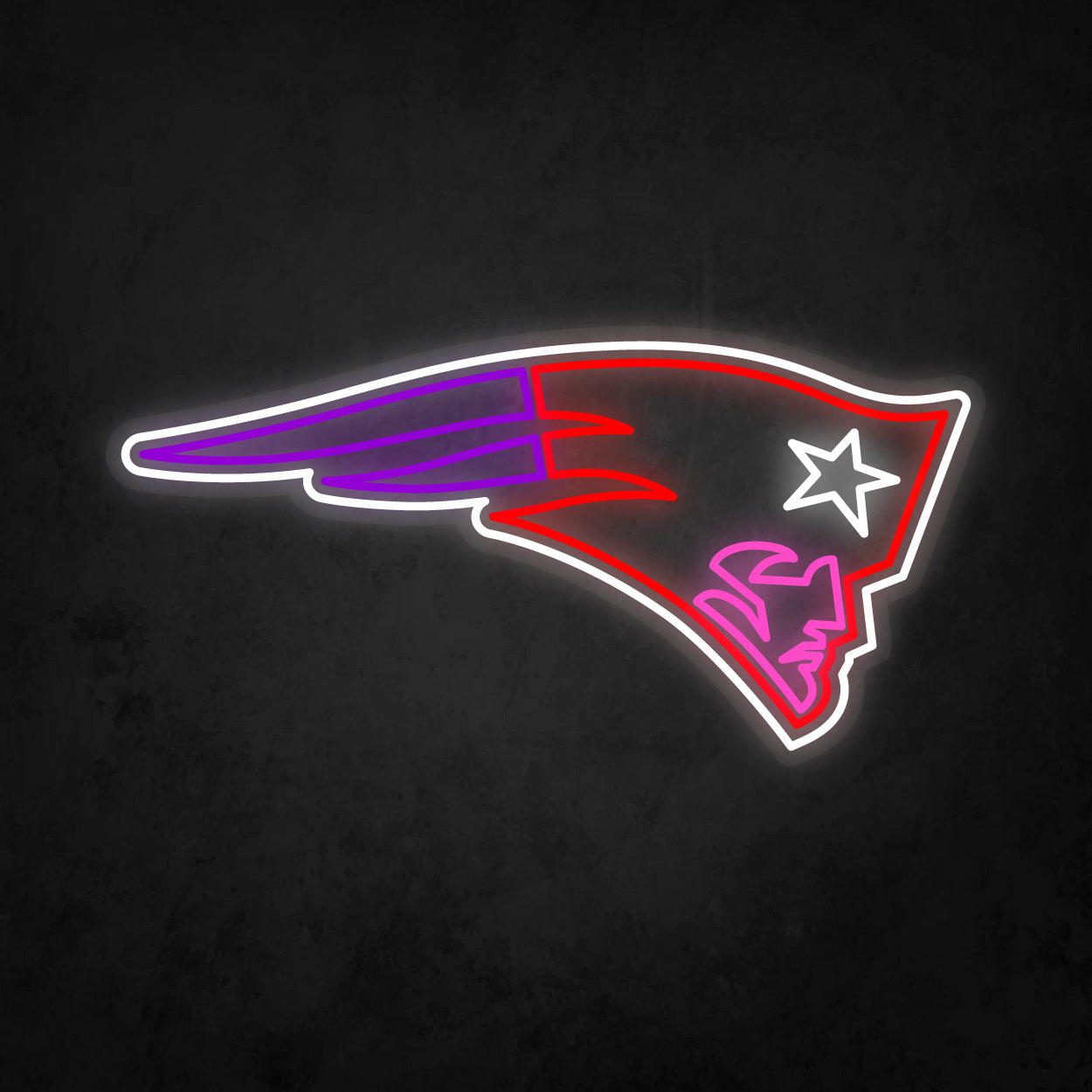 LED Neon Sign - New England Patriots Large