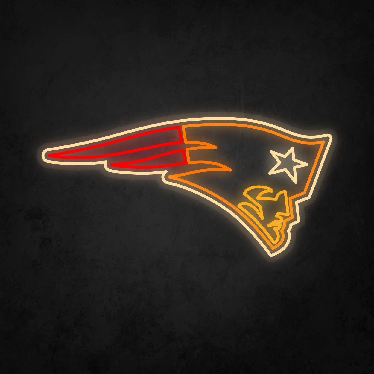 LED Neon Sign - New England Patriots Large