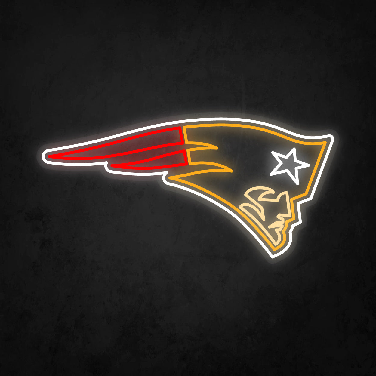 LED Neon Sign - New England Patriots Large