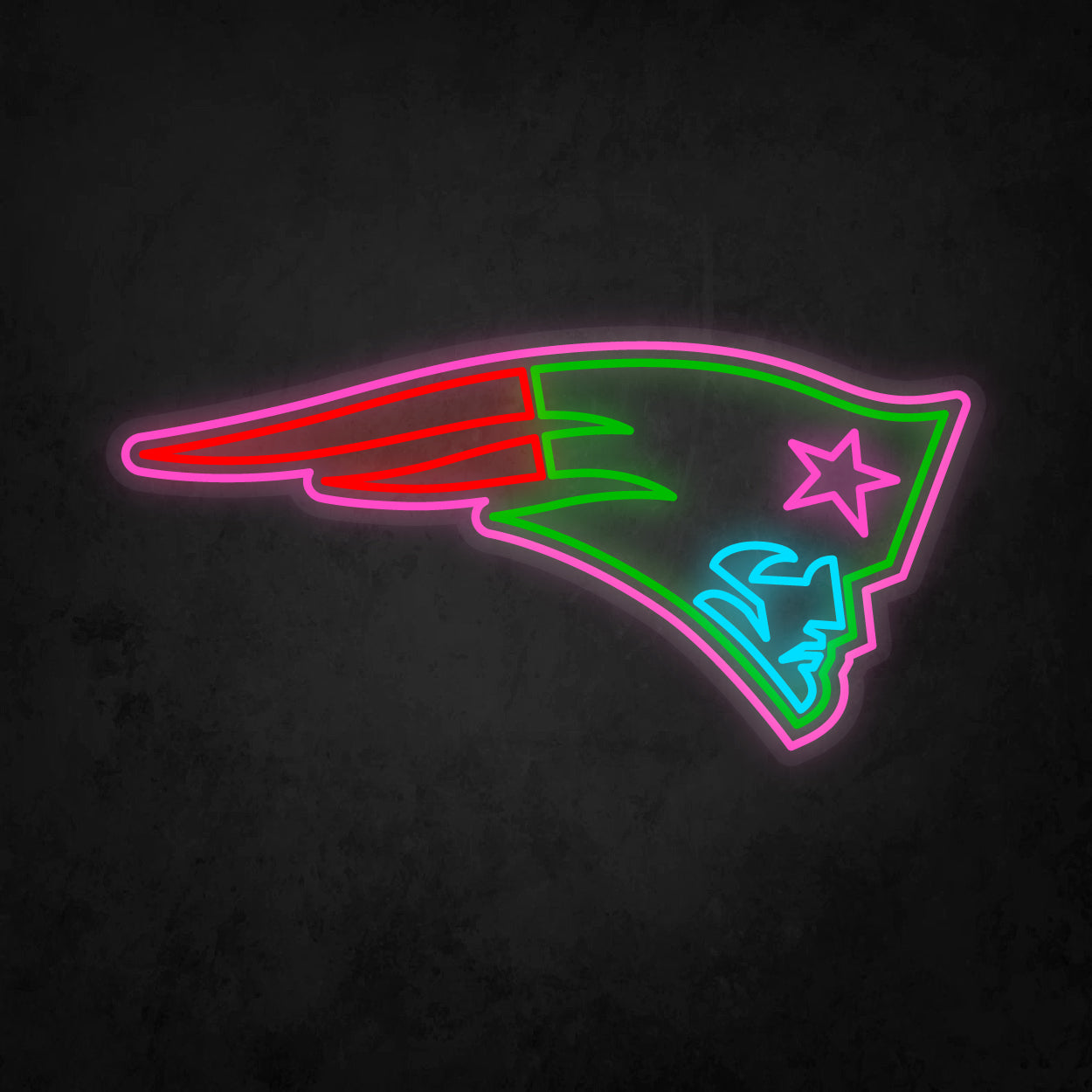 LED Neon Sign - New England Patriots Large