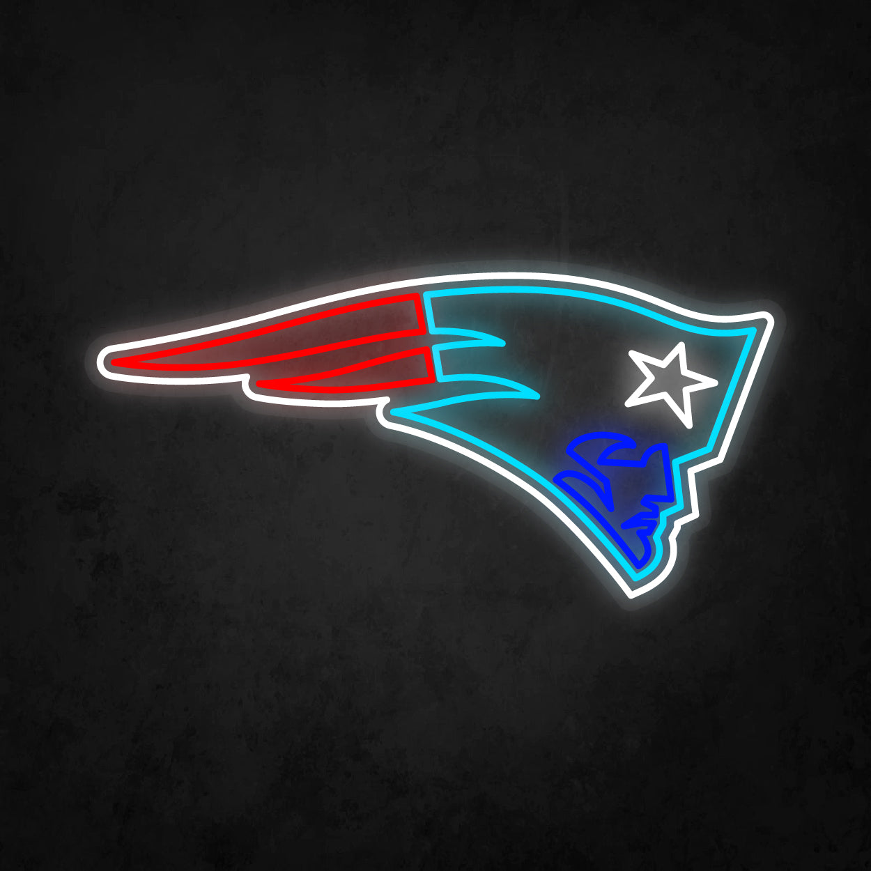 LED Neon Sign - New England Patriots Large
