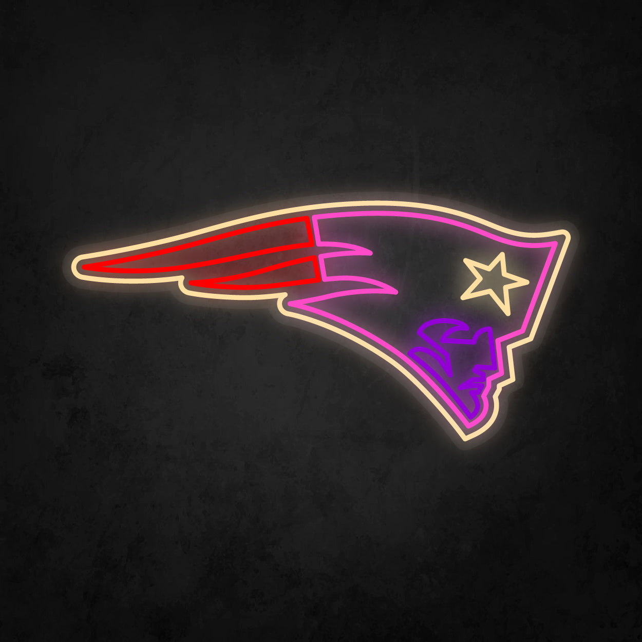 LED Neon Sign - New England Patriots Large