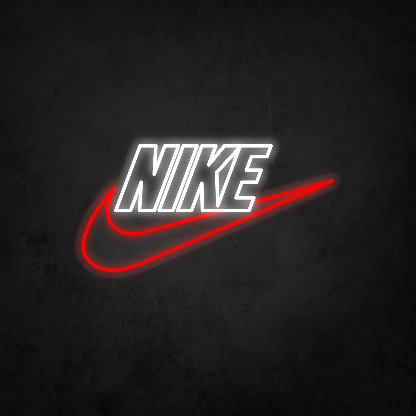LED Neon Sign - Nike Swoosh Logo 2 tone color - Large