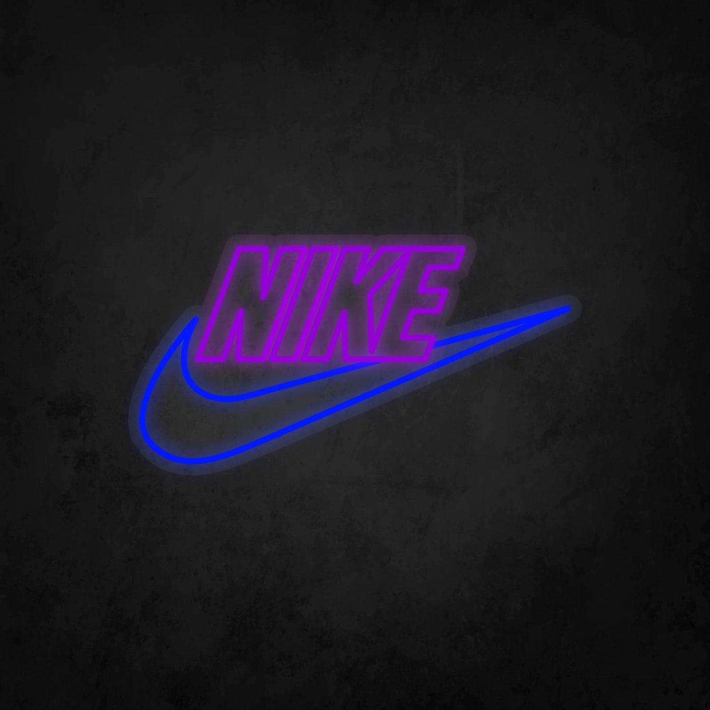 LED Neon Sign - Nike Swoosh Logo 2 tone color - Large