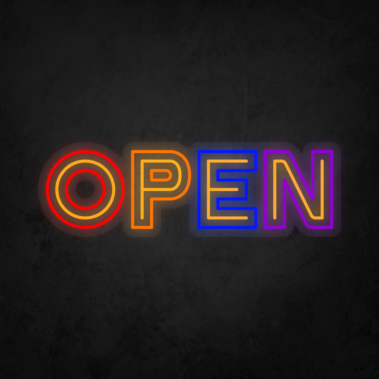 LED Neon Sign - OPEN 3 Line
