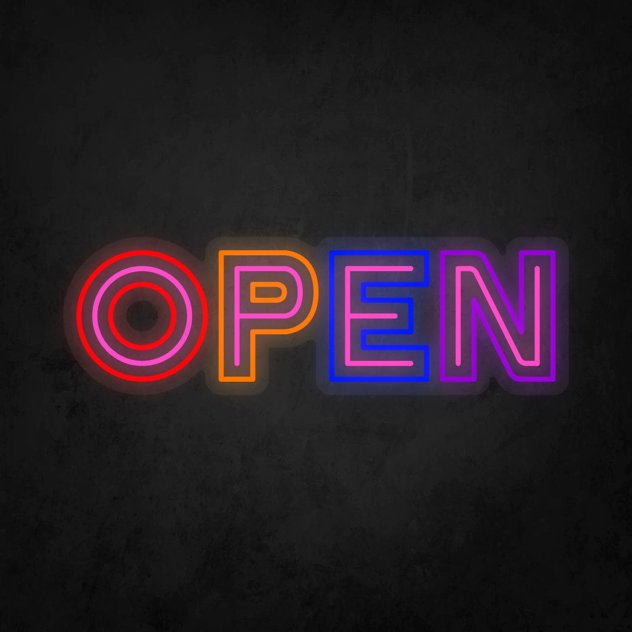 LED Neon Sign - OPEN 3 Line