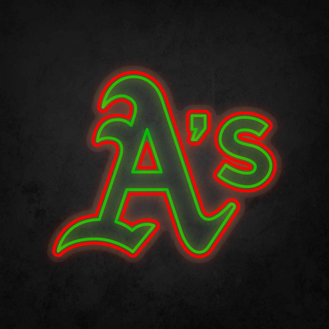 LED Neon Sign - Oakland Athletics Large