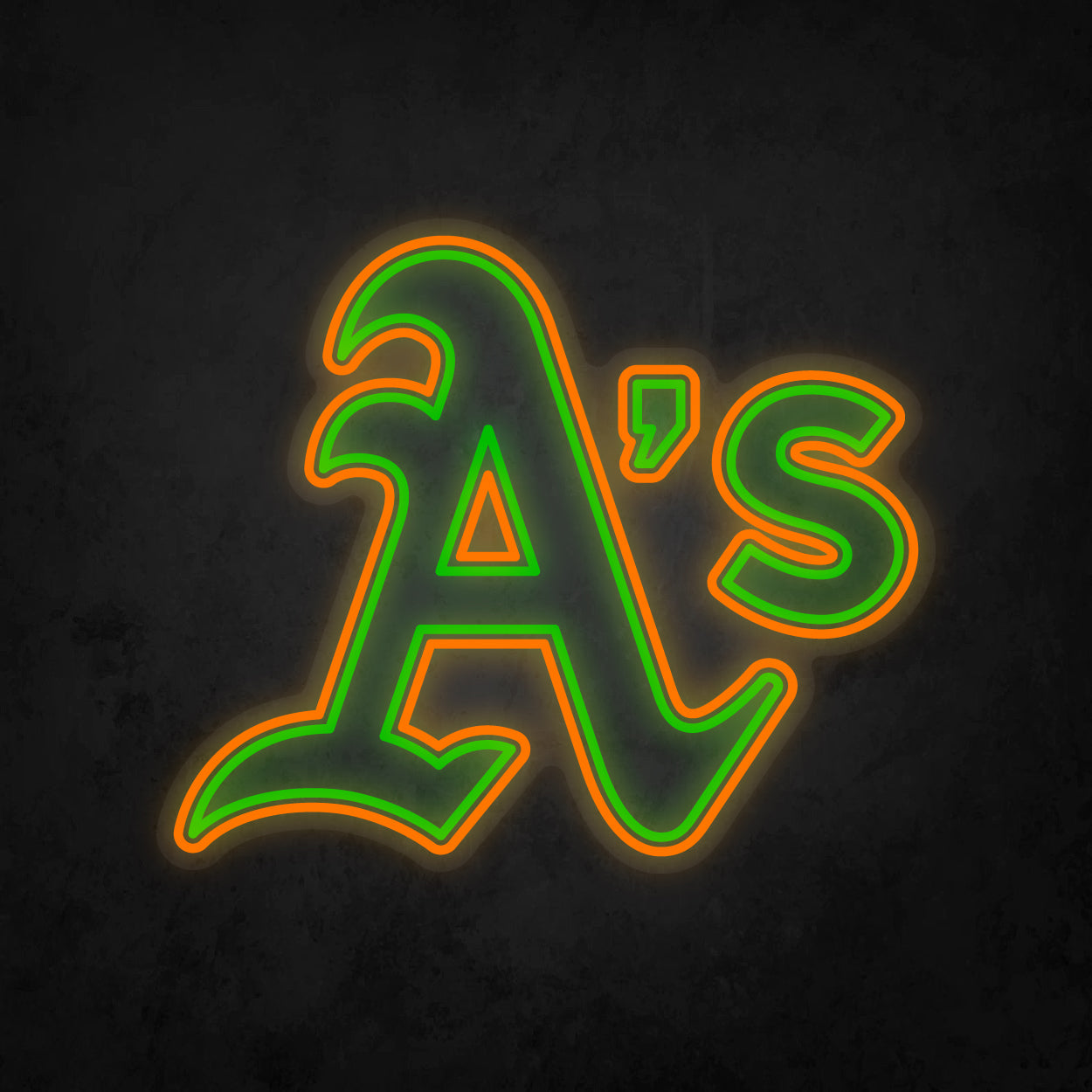 LED Neon Sign - Oakland Athletics Large
