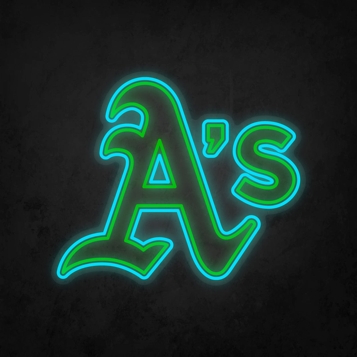 LED Neon Sign - Oakland Athletics Large