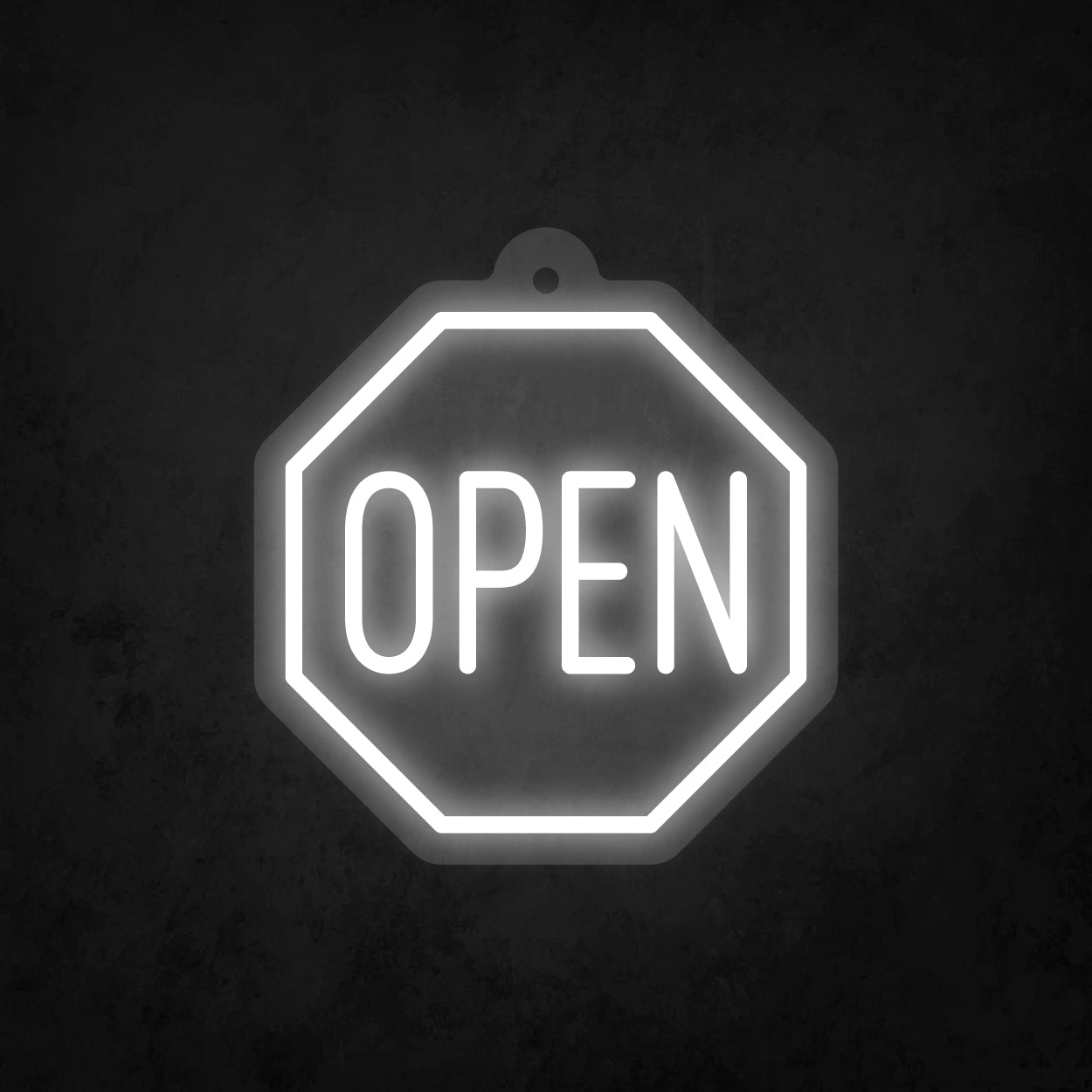 LED Neon Sign - Octagon Open Sign