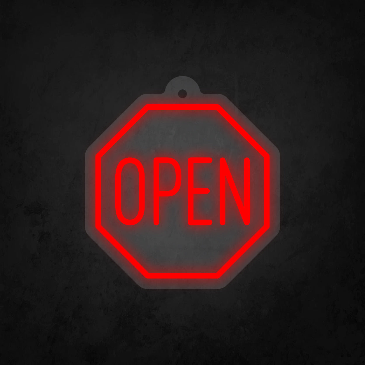 LED Neon Sign - Octagon Open Sign