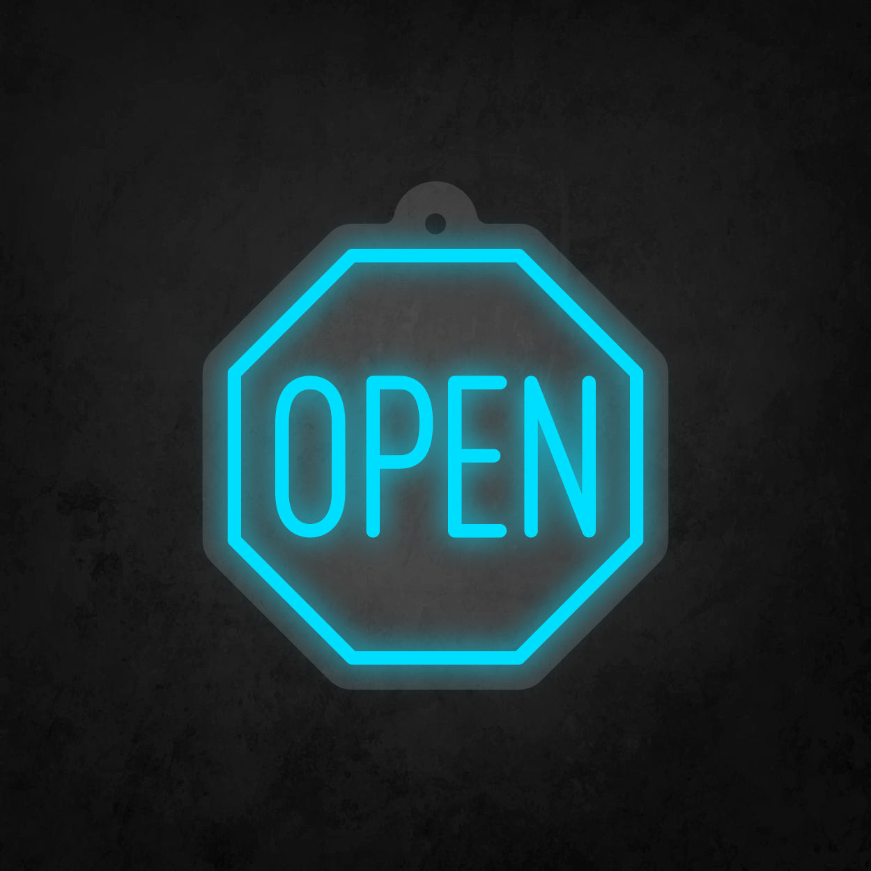 LED Neon Sign - Octagon Open Sign