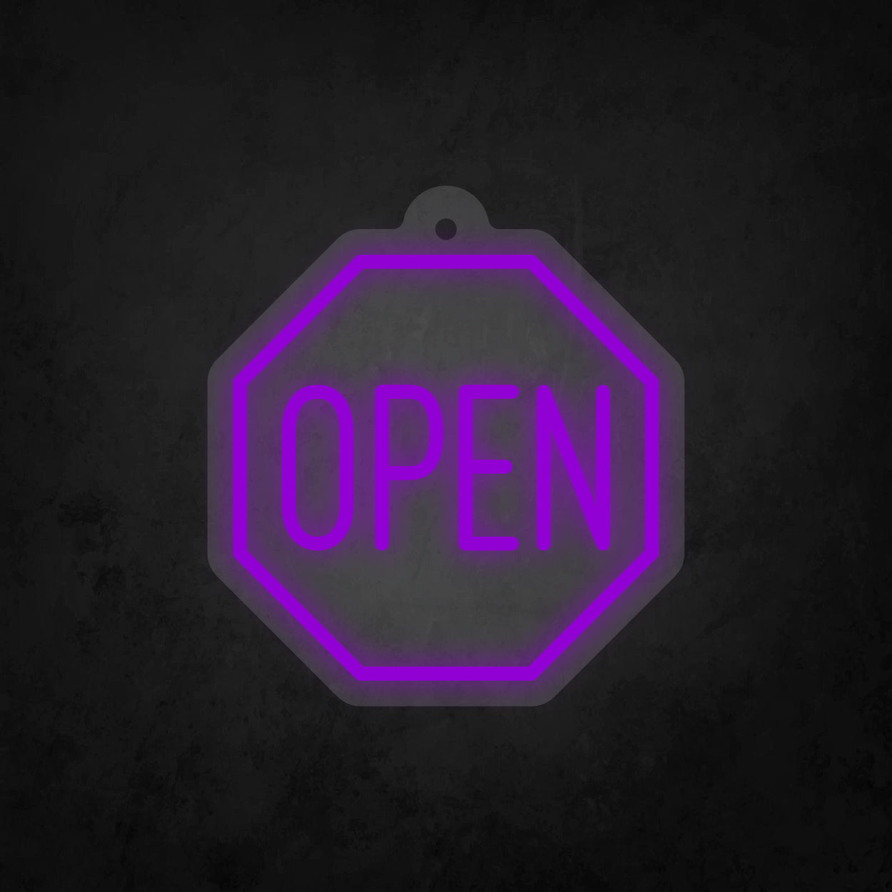 LED Neon Sign - Octagon Open Sign