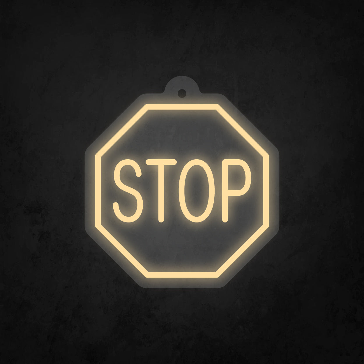 LED Neon Sign - Octagon Stop Sign