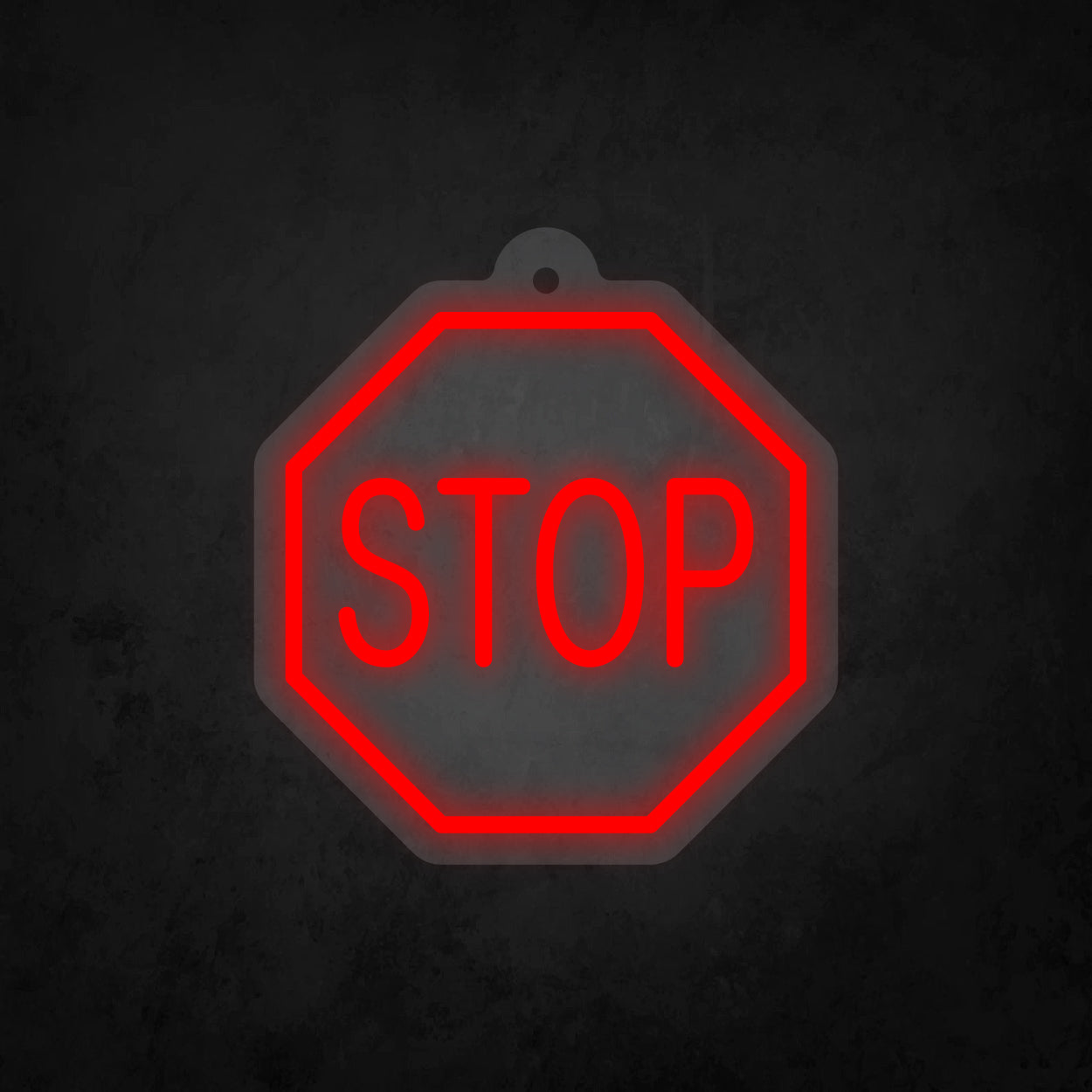 LED Neon Sign - Octagon Stop Sign