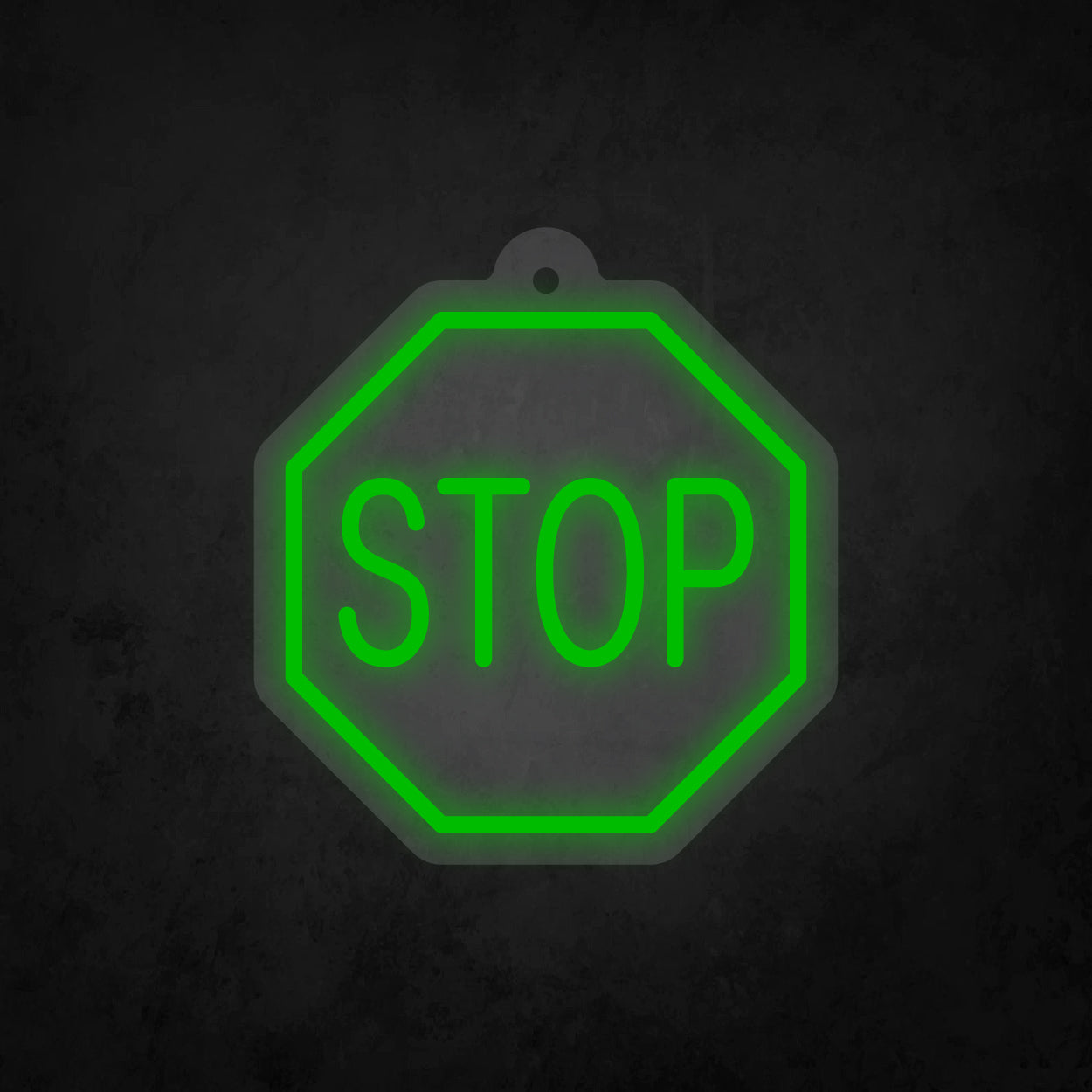 LED Neon Sign - Octagon Stop Sign