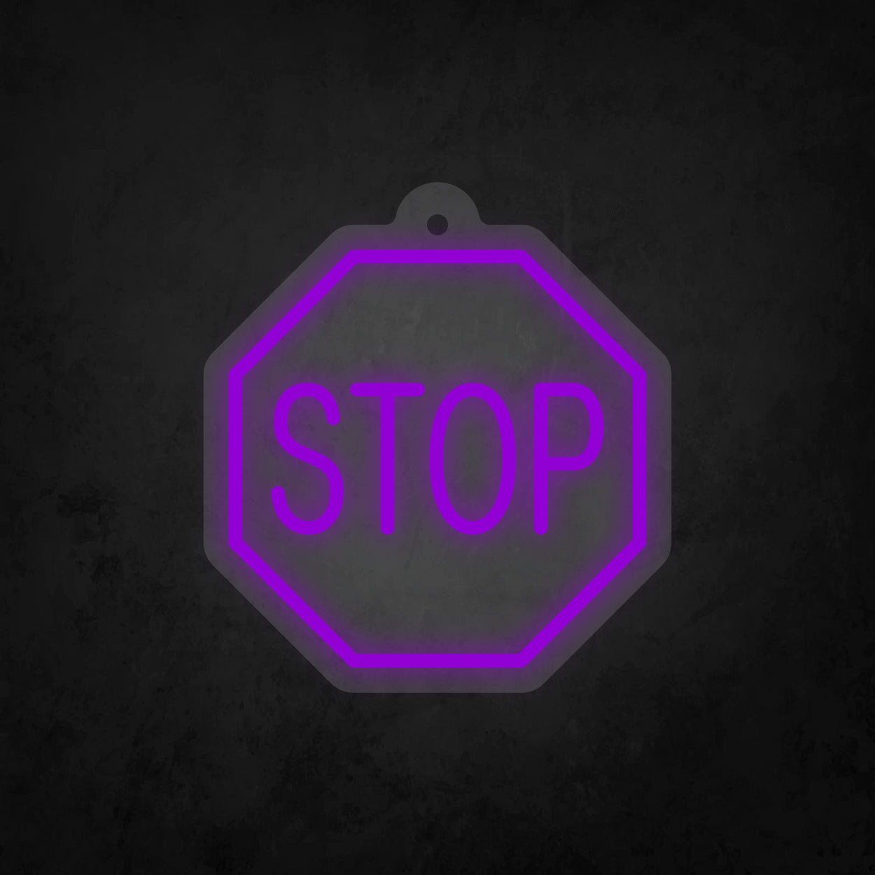 LED Neon Sign - Octagon Stop Sign