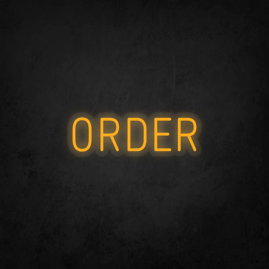 LED Neon Sign - Order Narrow