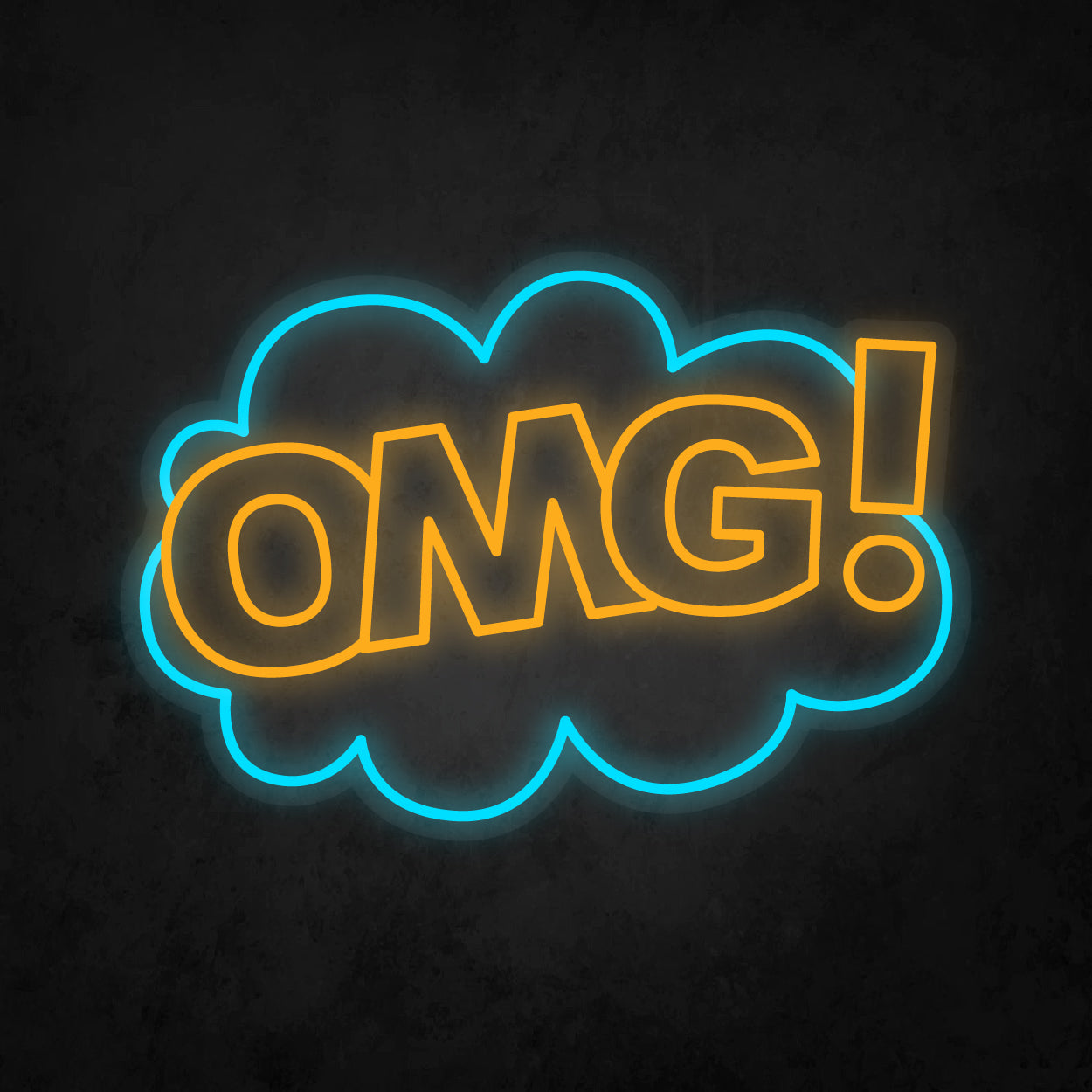 LED Neon Sign - POP ART - OMG!