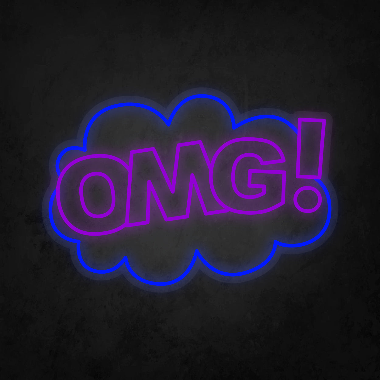 LED Neon Sign - POP ART - OMG!