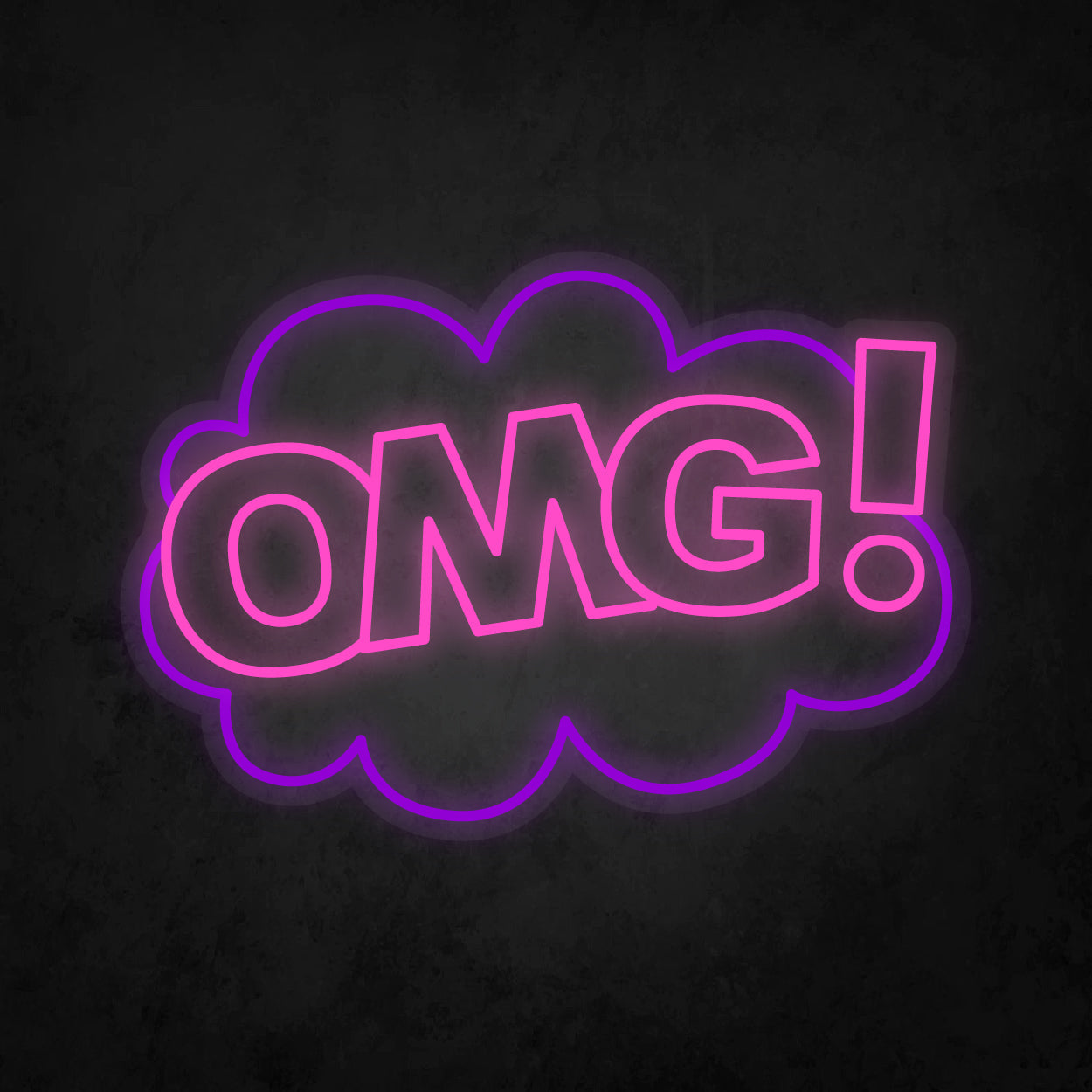 LED Neon Sign - POP ART - OMG!