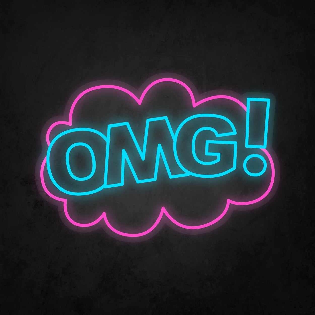 LED Neon Sign - POP ART - OMG!
