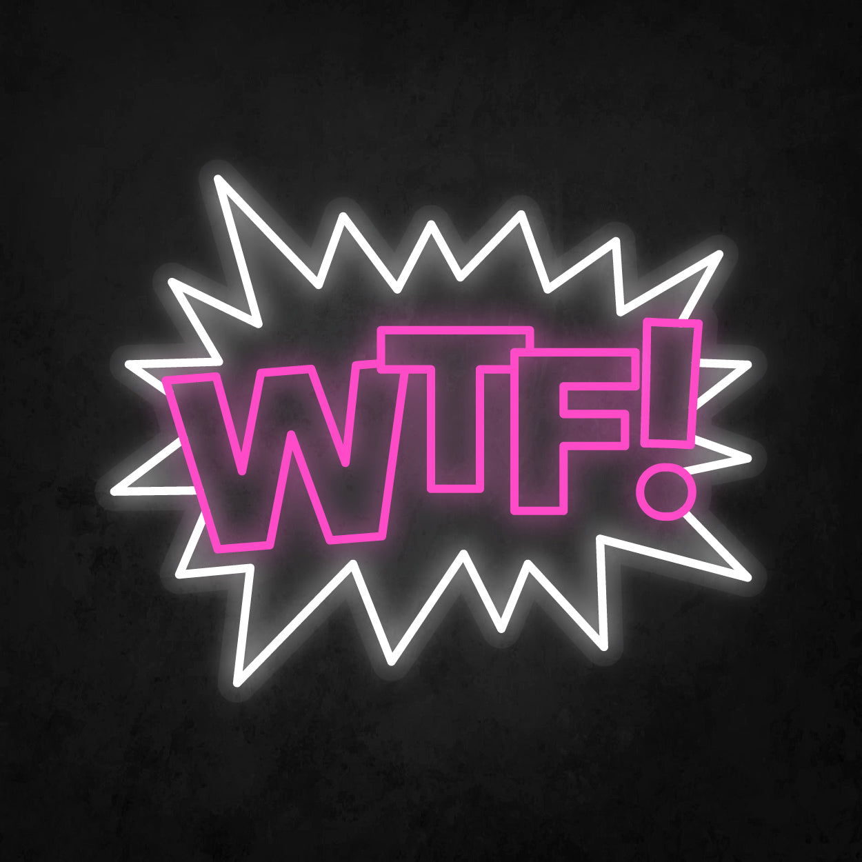 LED Neon Sign - POP ART - WTF!