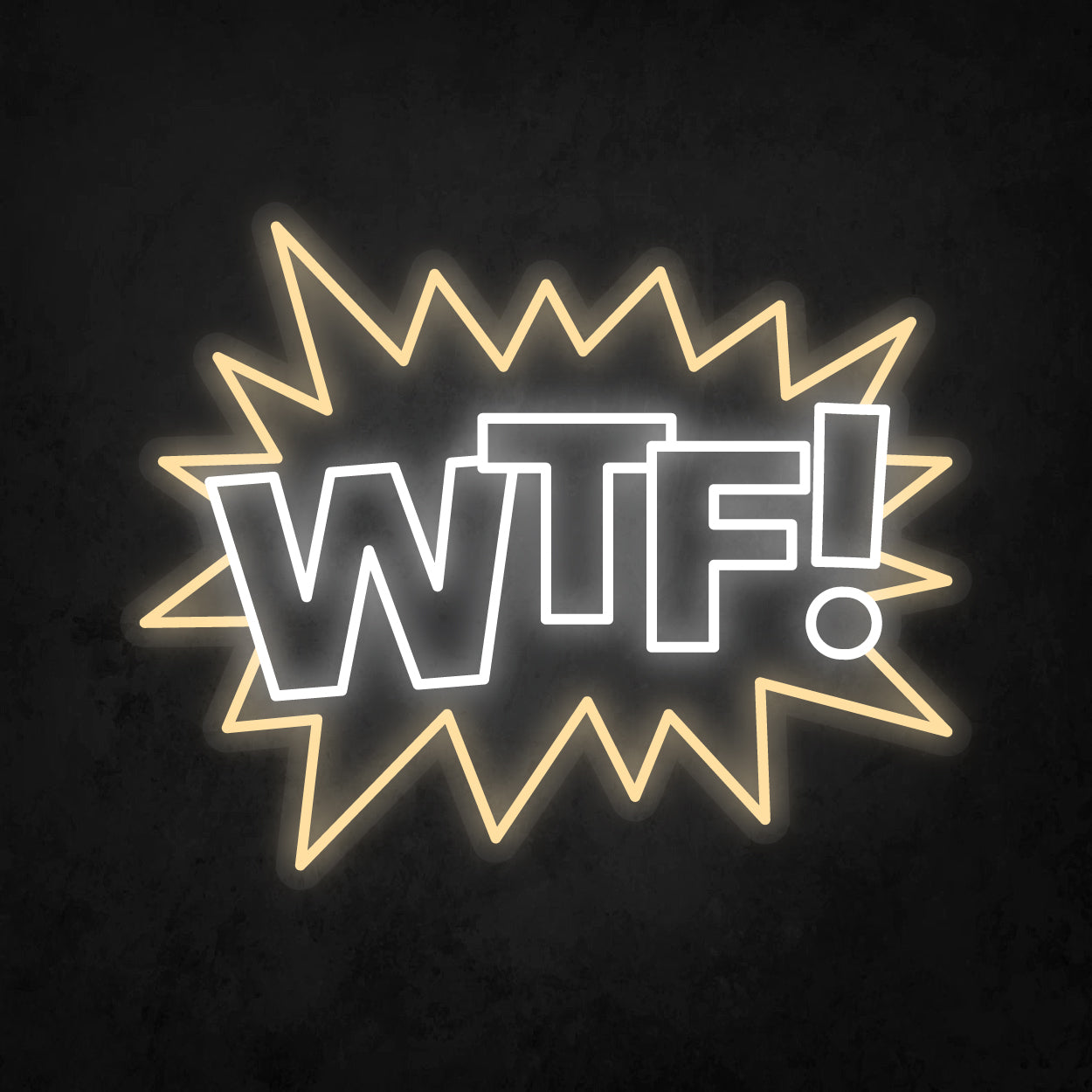 LED Neon Sign - POP ART - WTF!