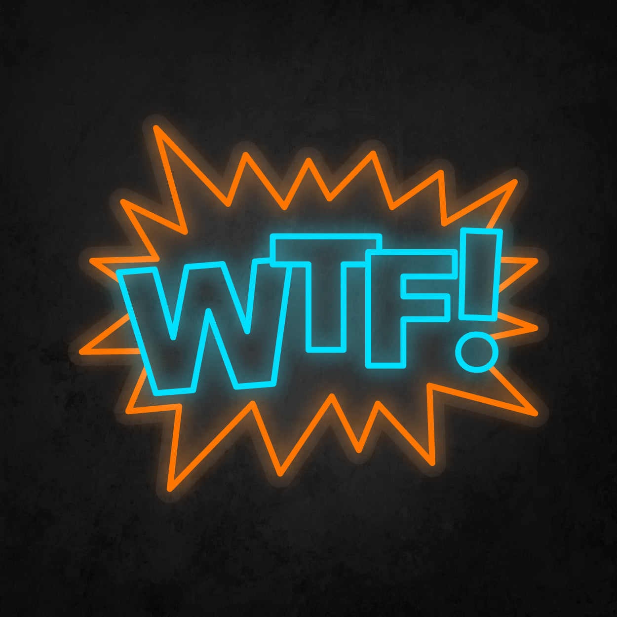 LED Neon Sign - POP ART - WTF!