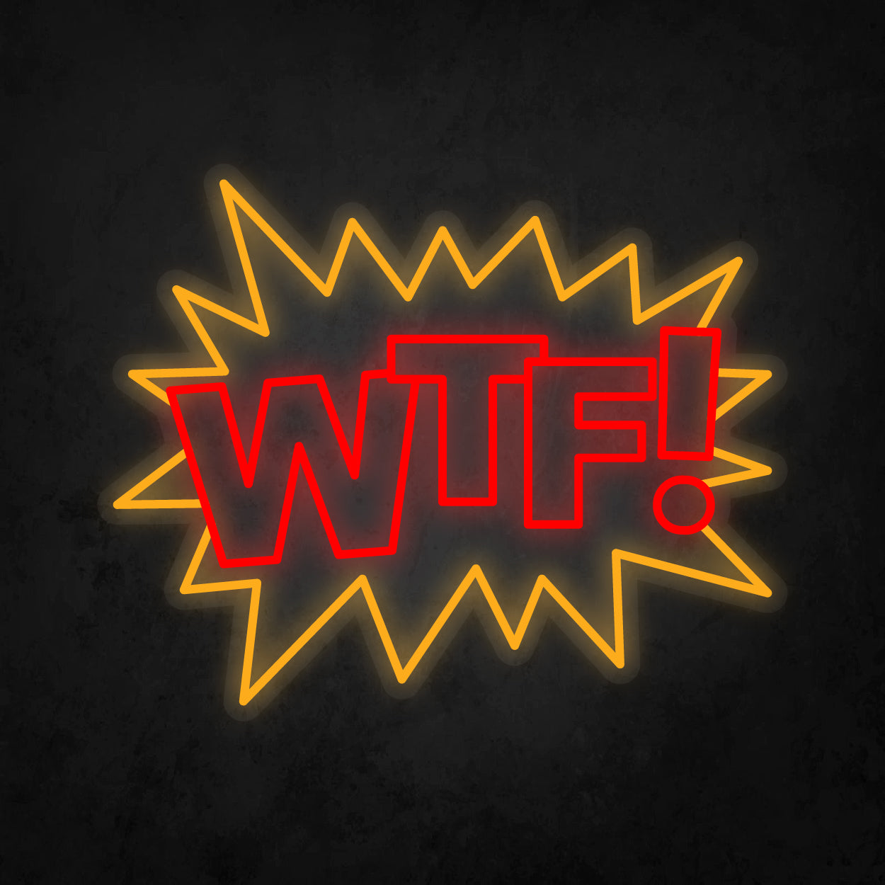 LED Neon Sign - POP ART - WTF!