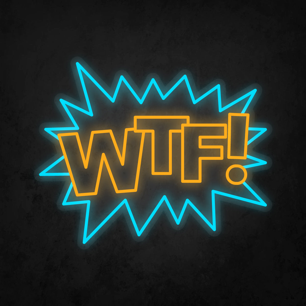 LED Neon Sign - POP ART - WTF!