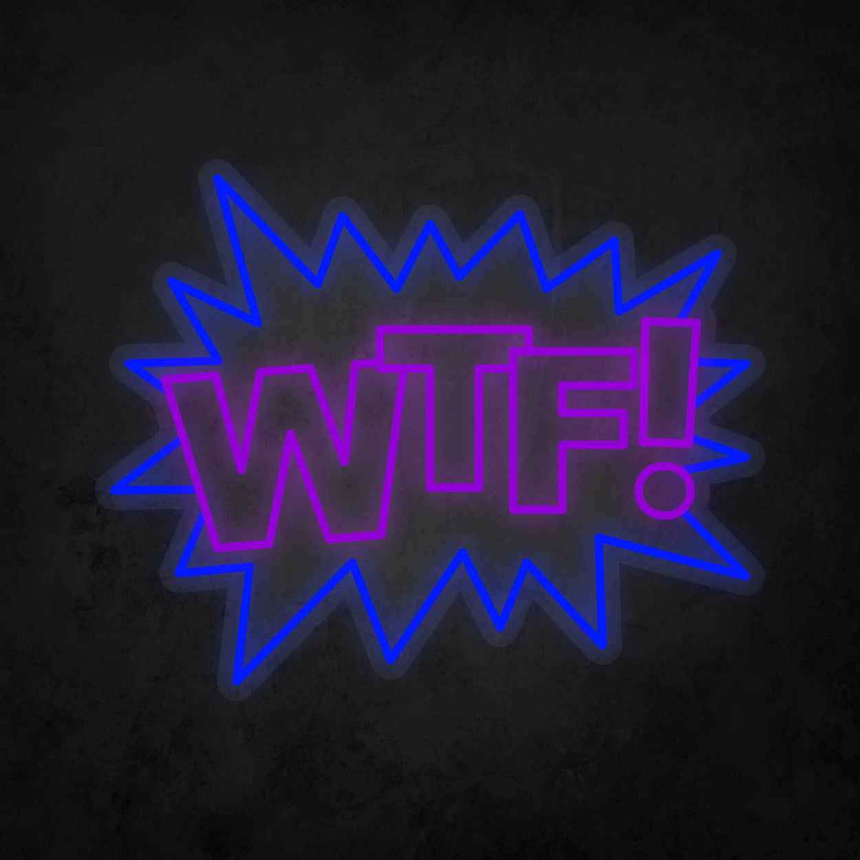 LED Neon Sign - POP ART - WTF!