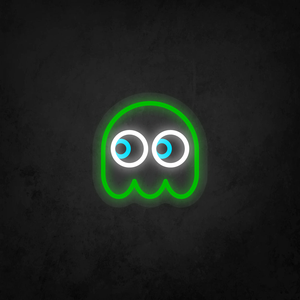LED Neon Sign - Pac-Man Ghost Looking to The Left