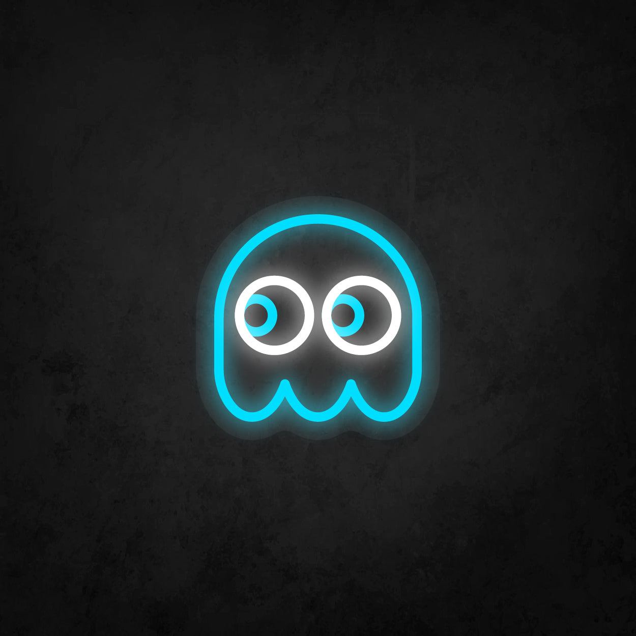 LED Neon Sign - Pac-Man Ghost Looking to The Left