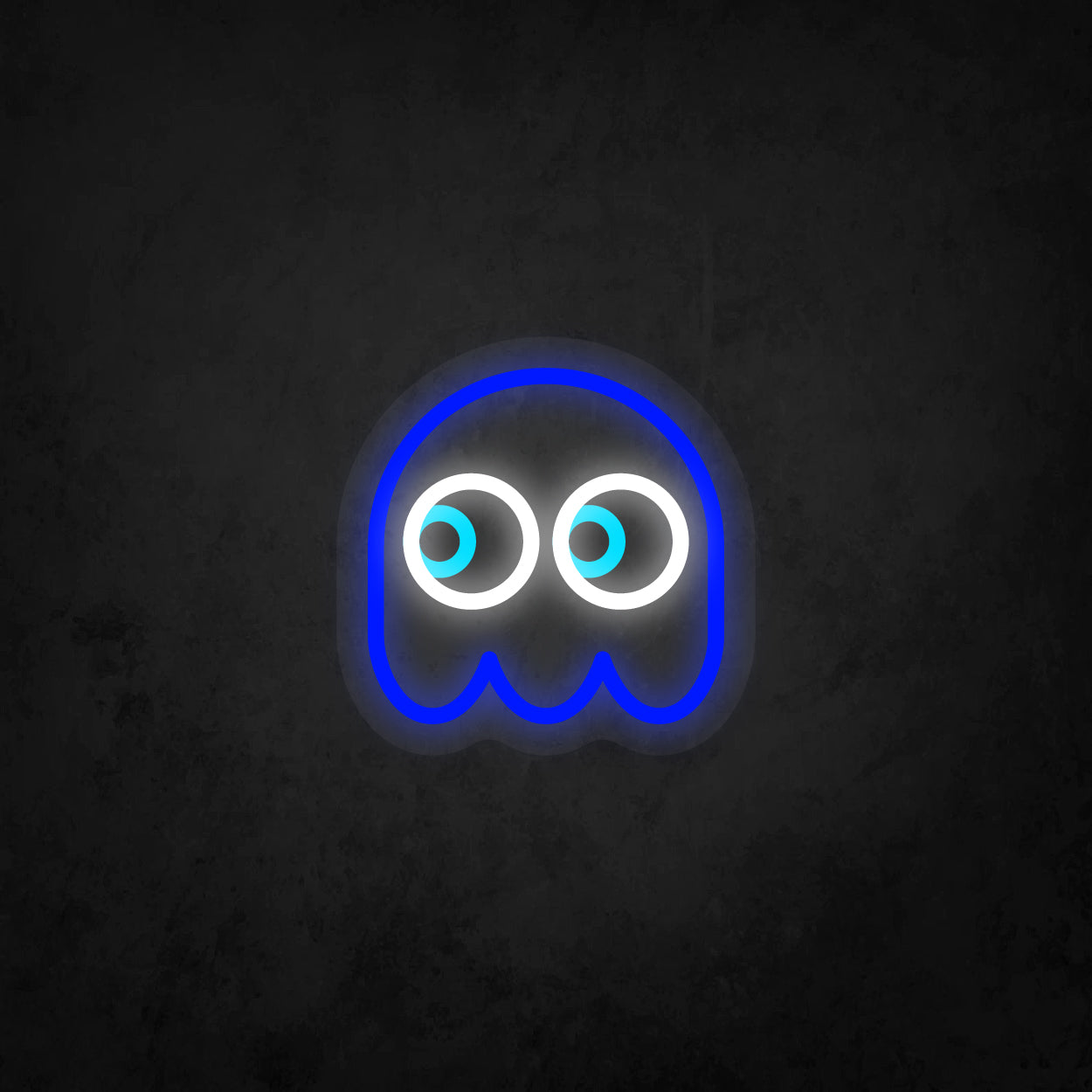 LED Neon Sign - Pac-Man Ghost Looking to The Left