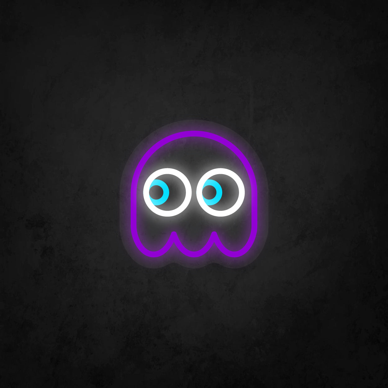 LED Neon Sign - Pac-Man Ghost Looking to The Left