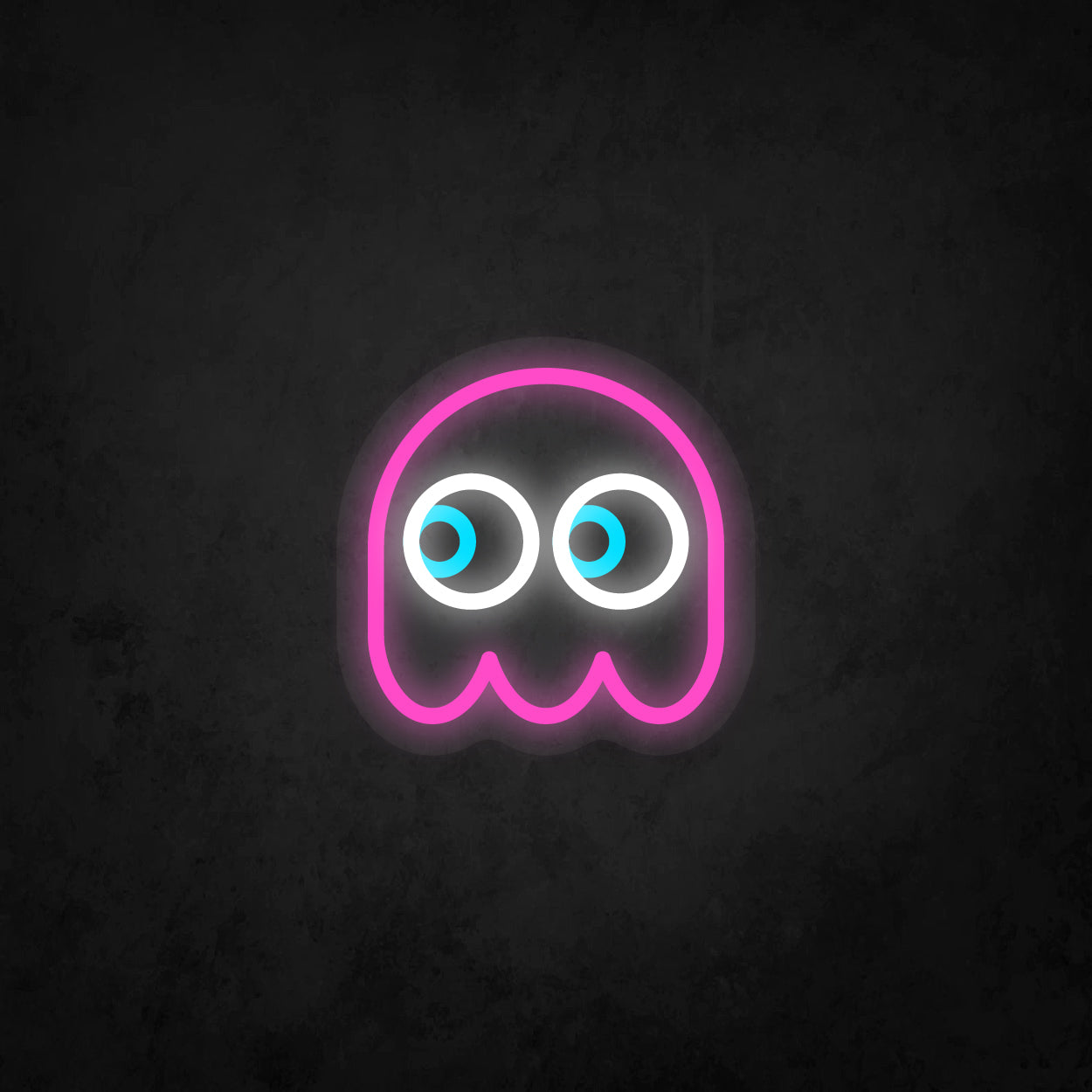 LED Neon Sign - Pac-Man Ghost Looking to The Left