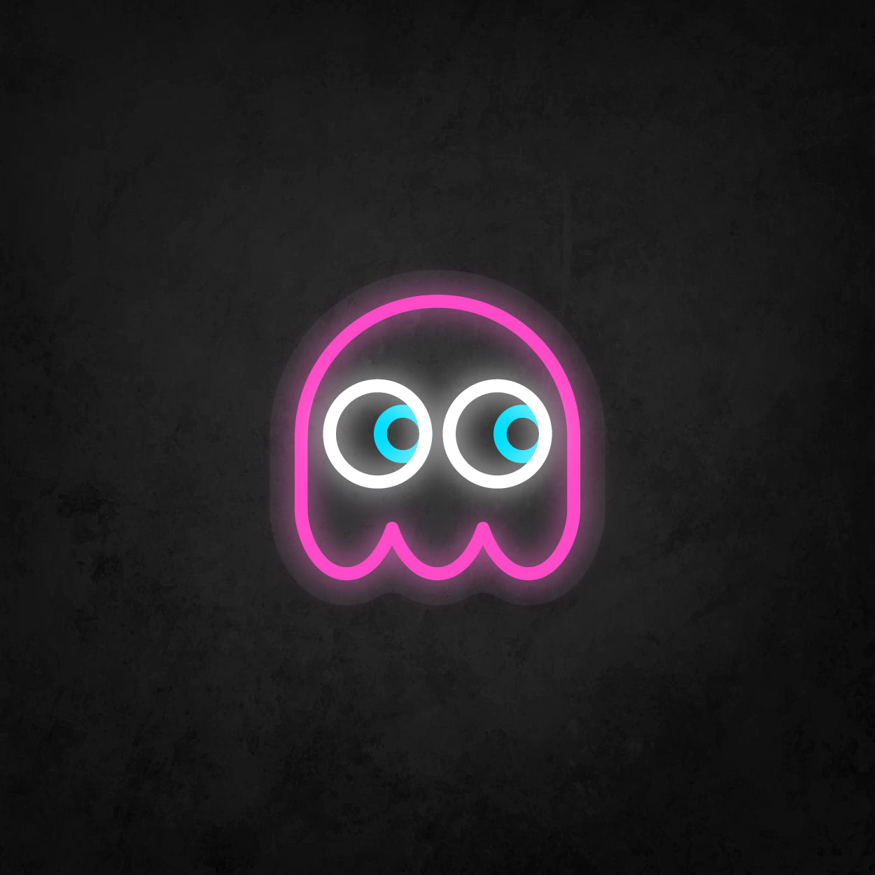 LED Neon Sign - Pac-Man Ghost Looking to The Right