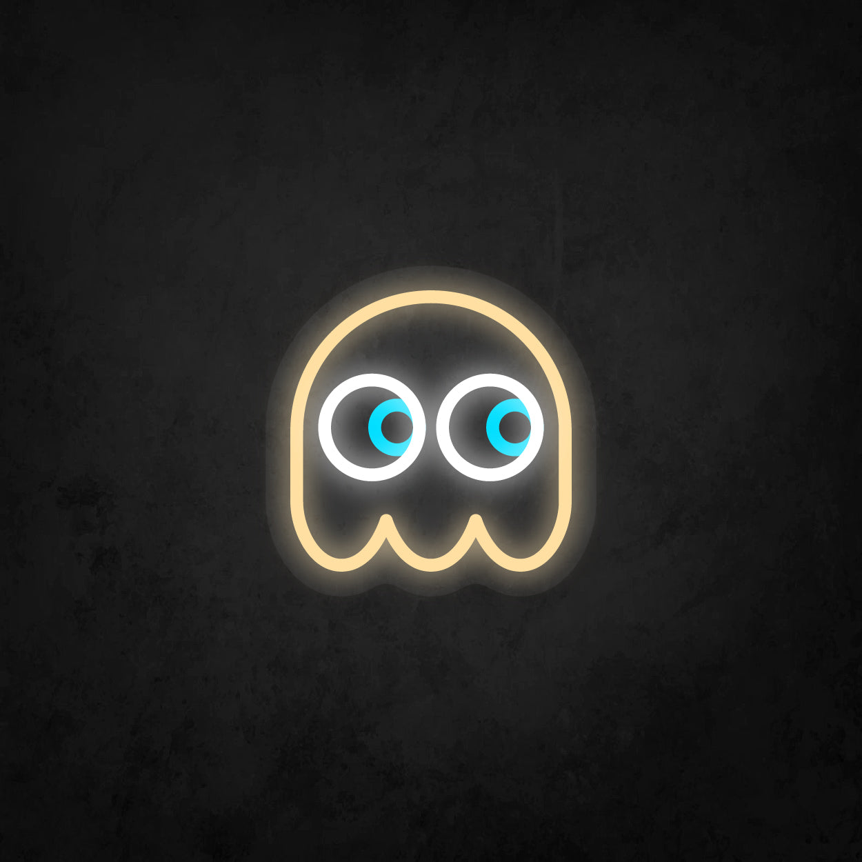 LED Neon Sign - Pac-Man Ghost Looking to The Right