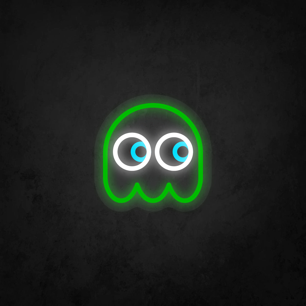 LED Neon Sign - Pac-Man Ghost Looking to The Right