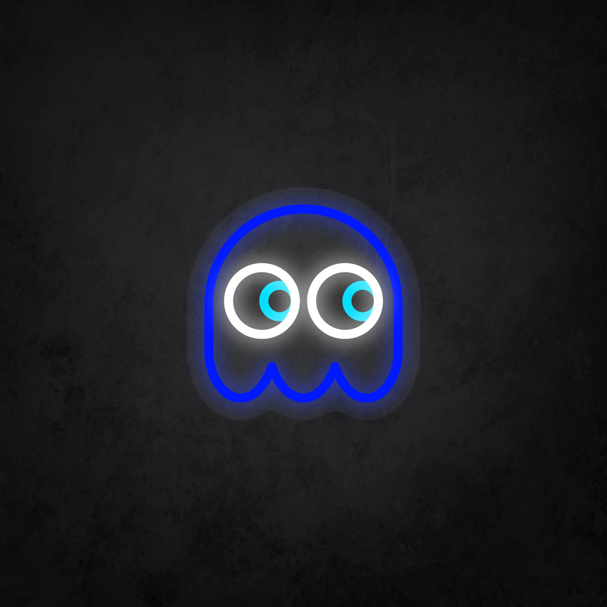 LED Neon Sign - Pac-Man Ghost Looking to The Right