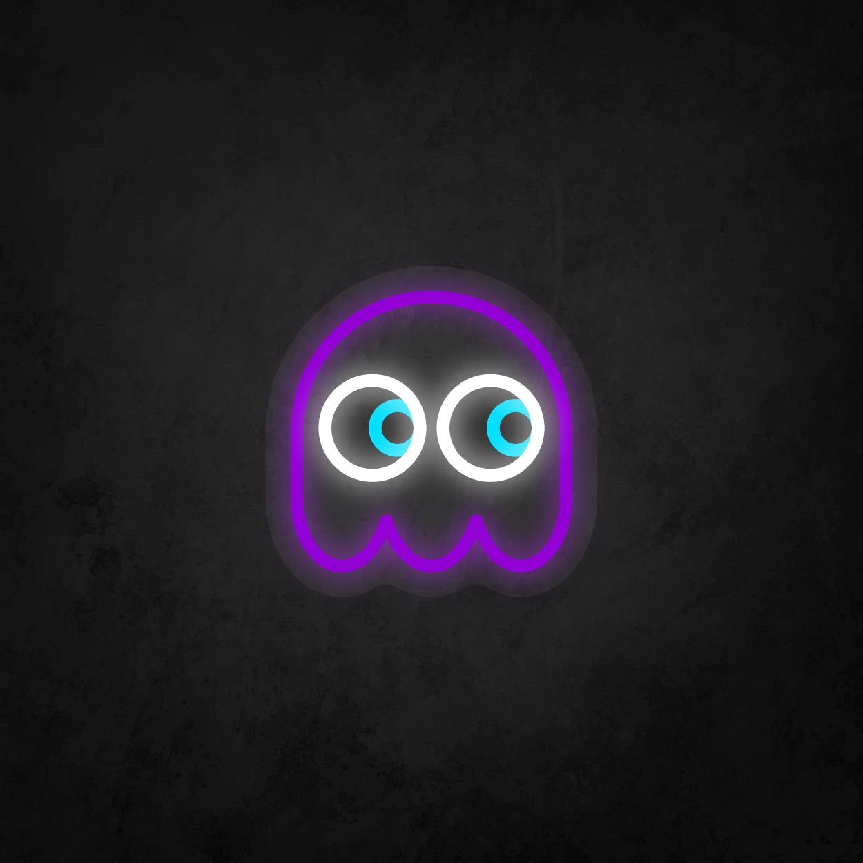 LED Neon Sign - Pac-Man Ghost Looking to The Right