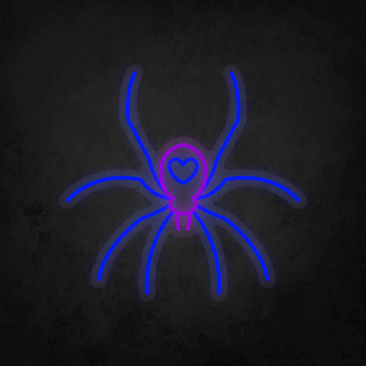 LED Neon Sign - Poisonous Spider Heart Tattoo