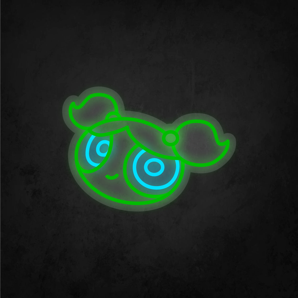 LED Neon Sign - Powerpuff Girls - Bobbles - Small