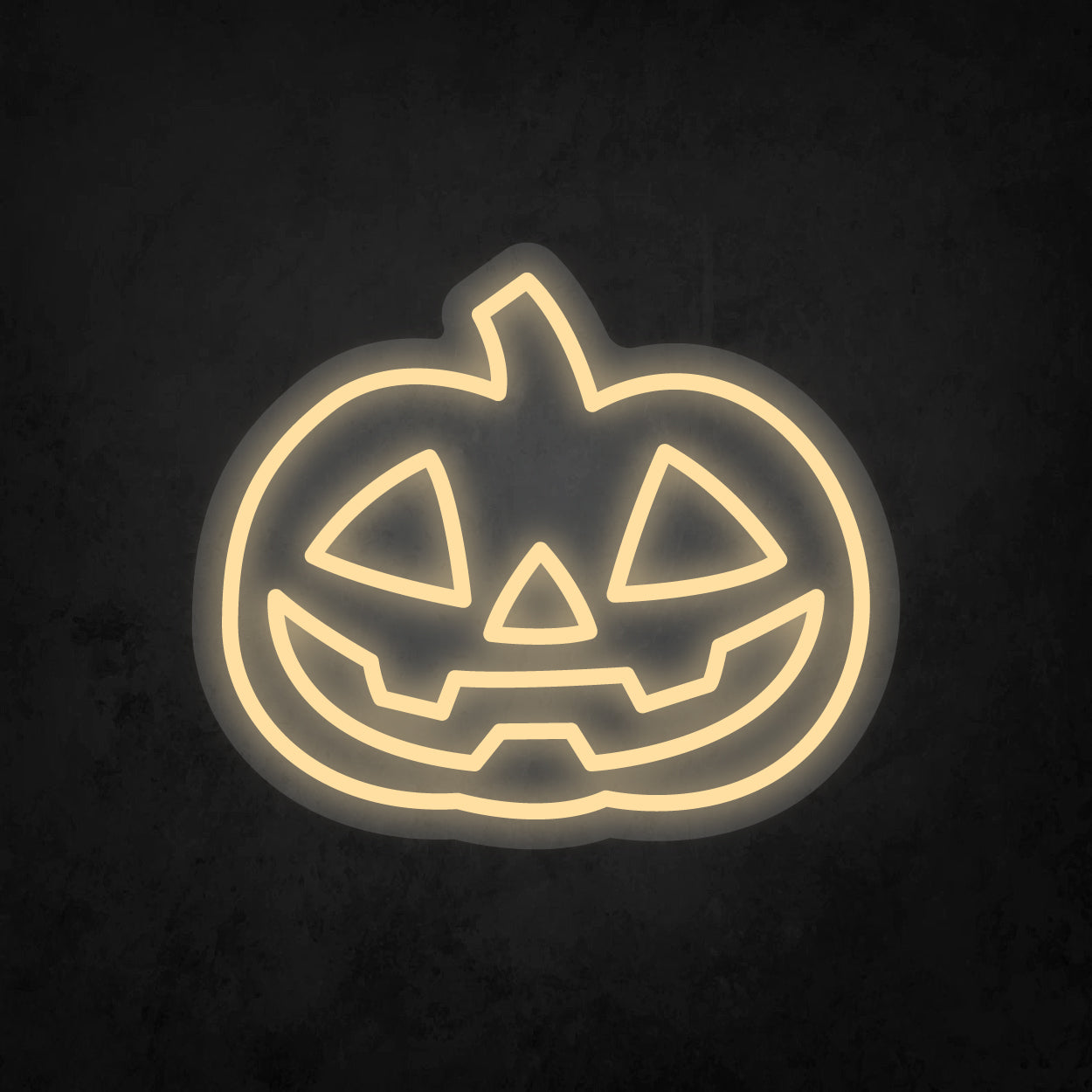 LED Neon Sign - Pumpkin Head - Small