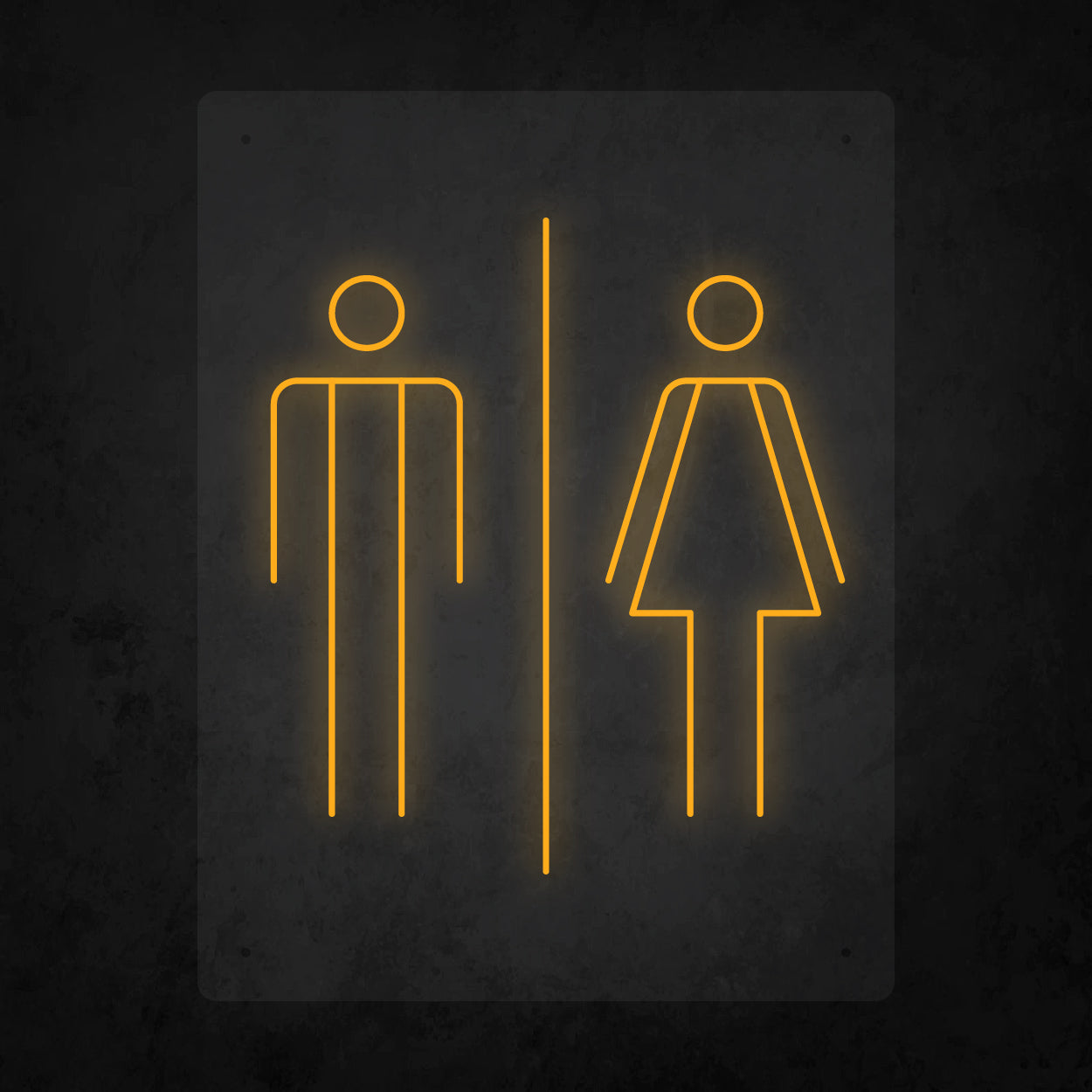 LED Neon Sign - Restroom Large