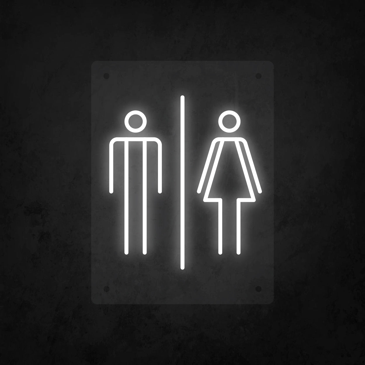 LED Neon Sign - Restroom Small