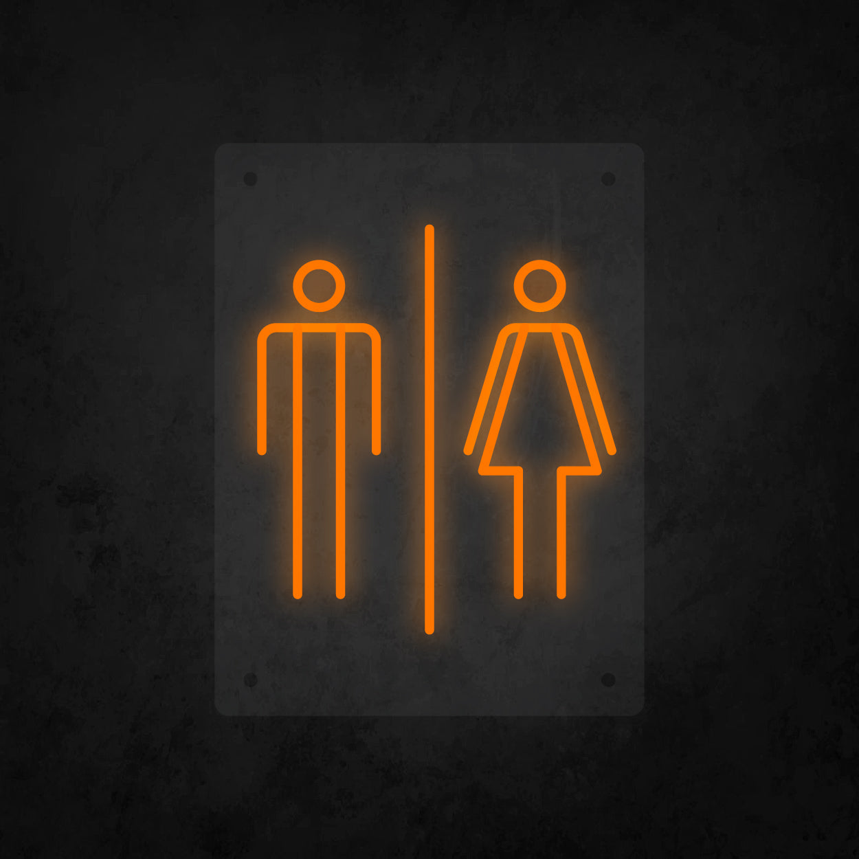 LED Neon Sign - Restroom Small