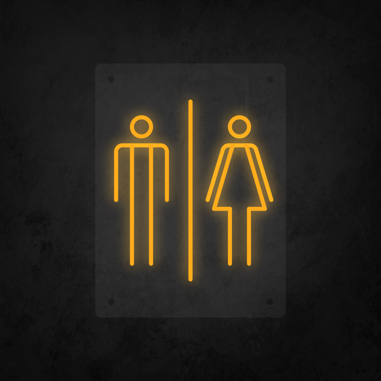 LED Neon Sign - Restroom Small